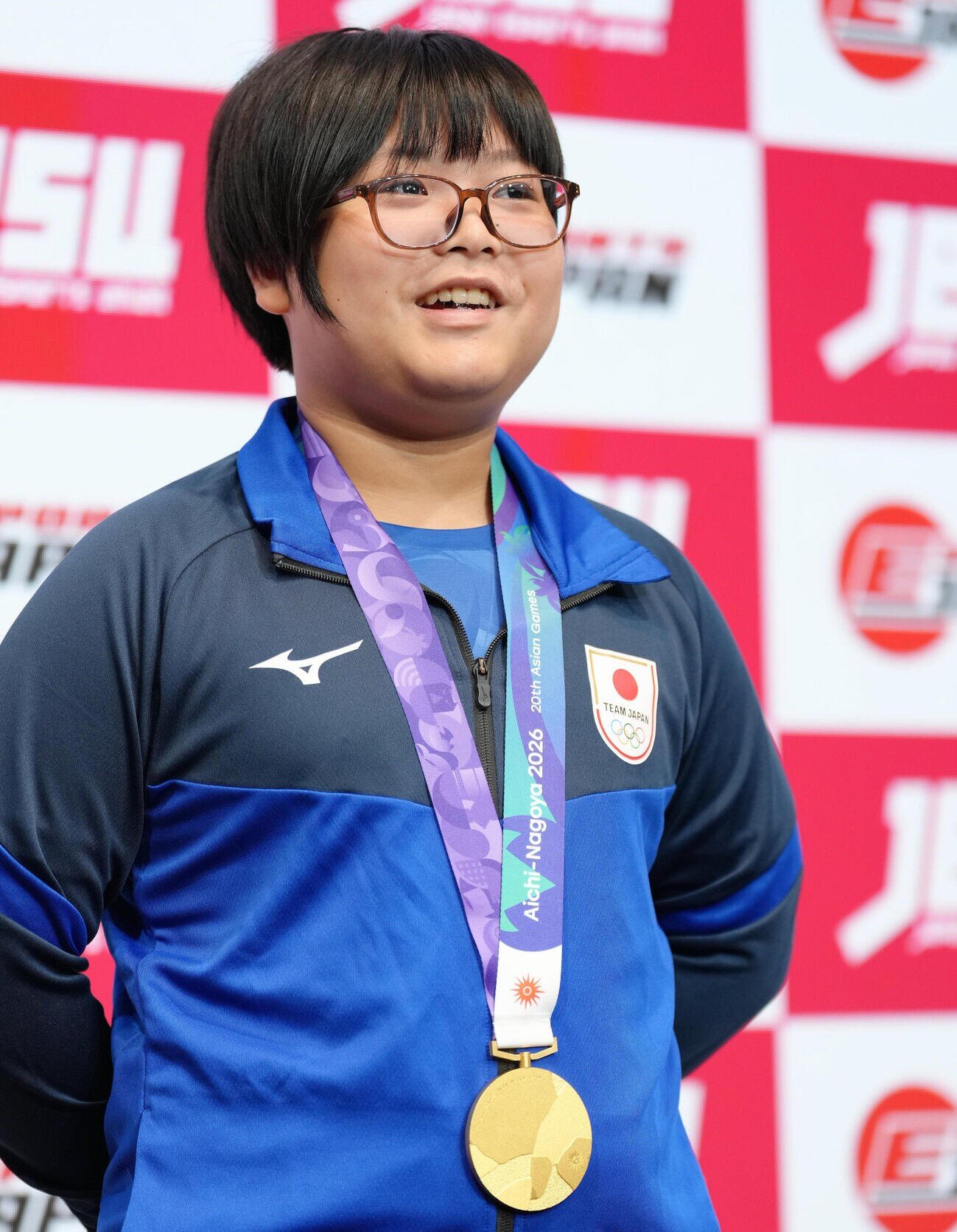 アジア大会金メダルの喜びを語るeスポーツ「ぷよぷよ」の栗原悠輝（2026年10月5日撮影）