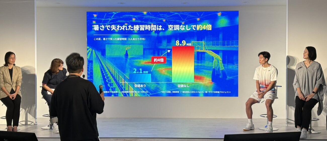 「脱！サウナ体育館プロジェクト」プレス発表会の模様