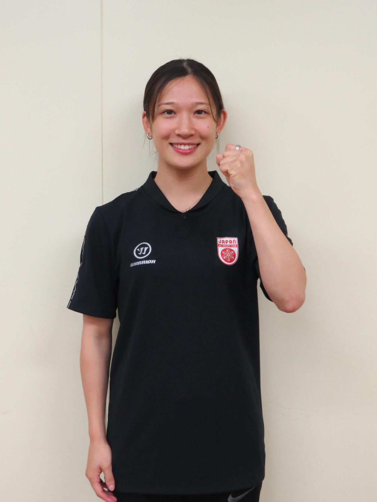 女子アイスホッケー日本代表の輪島夢叶