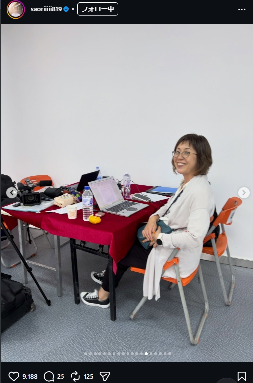 木村沙織さんのインスタグラムから