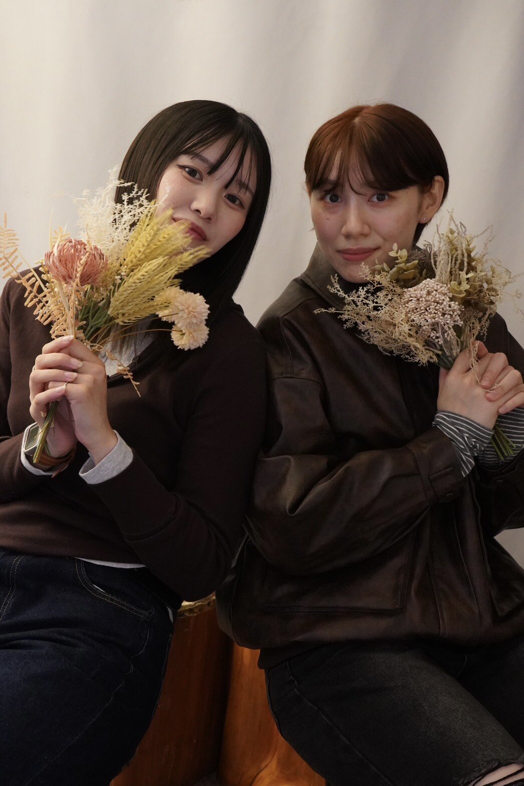 アルテミス北海道の古野愛心（左）と山田菜那光