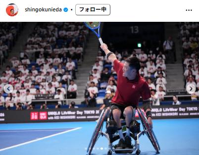 国枝慎吾さんのインスタグラムから