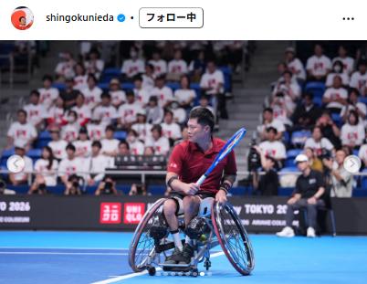 国枝慎吾さんのインスタグラムから