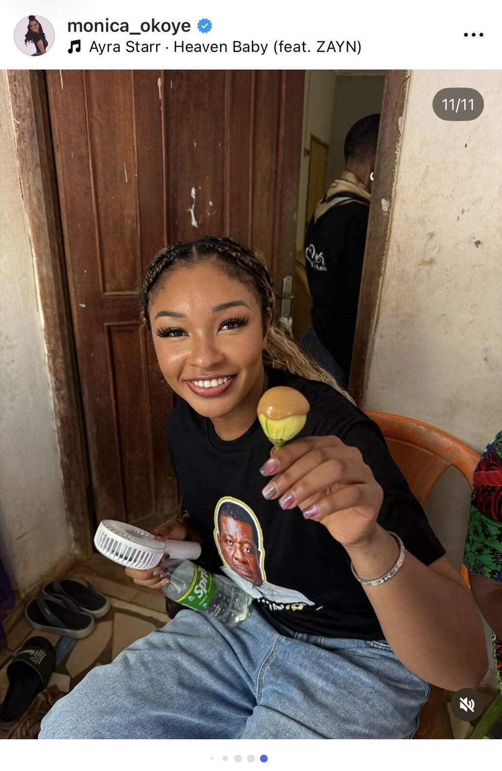 インスタグラムで父の母国・ナイジェリアに訪れたことを報告したオコエ桃仁花