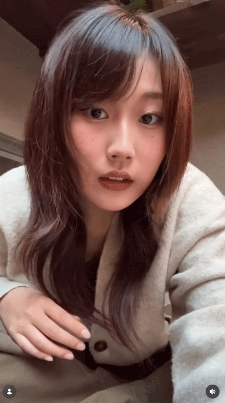 村瀬心椛のインスタグラムから