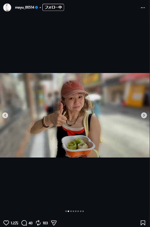 石川真佑のインスタグラムから