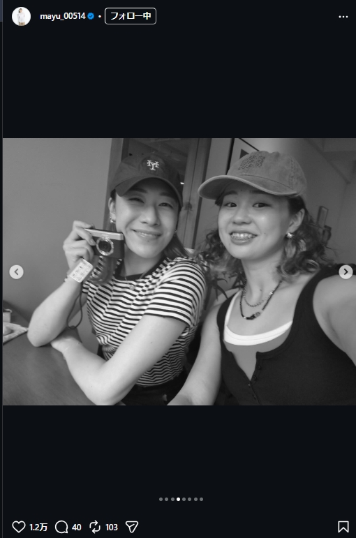 石川真佑のインスタグラムから