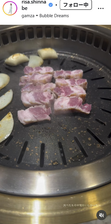 新鍋理沙さんのインスタグラムから