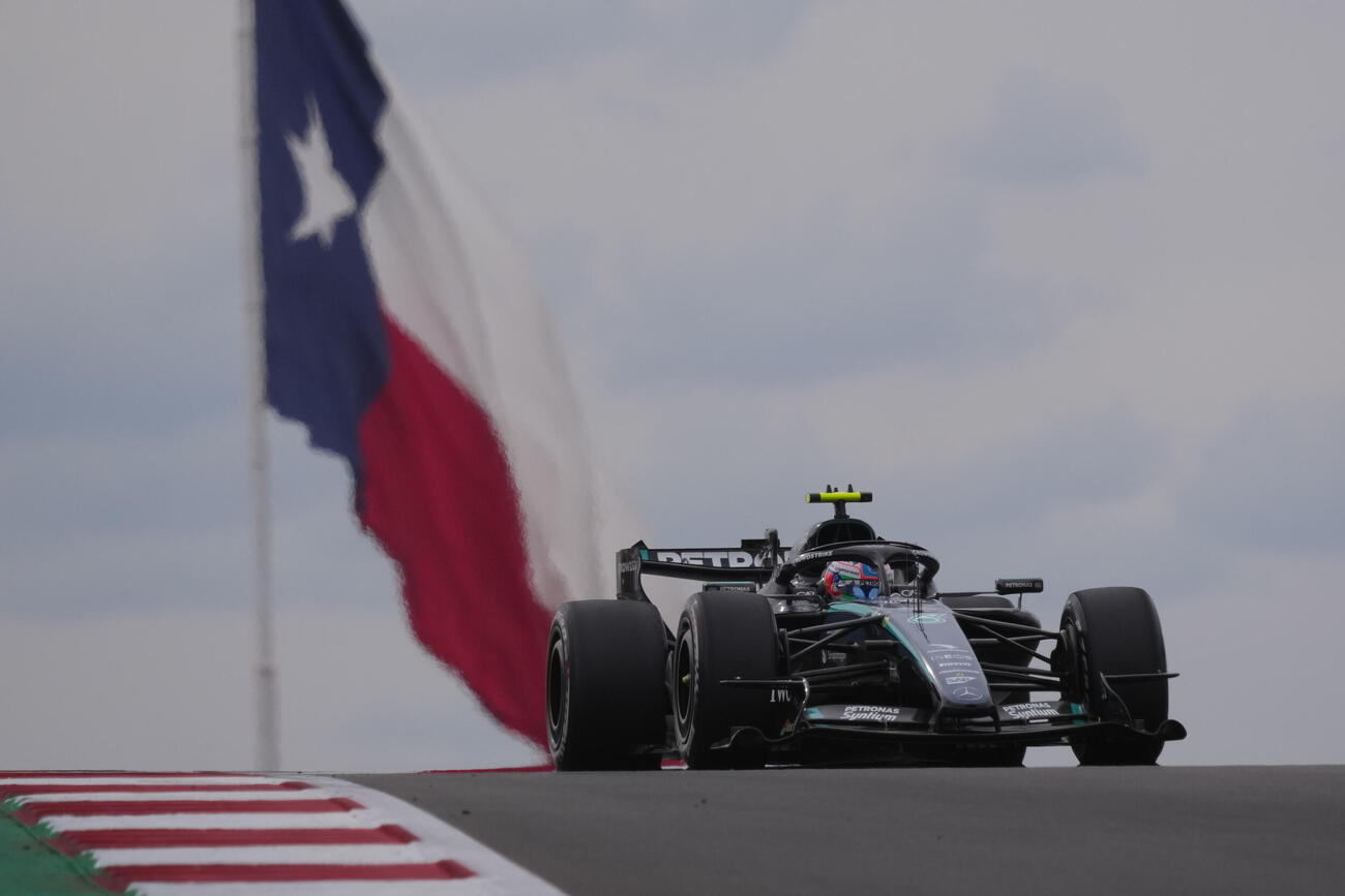 米国GPで優勝したメルセデスのアントネッリ（AP）