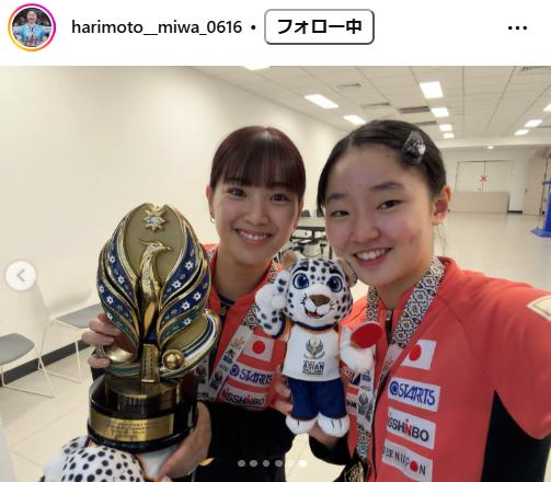 張本美和のインスタグラムから