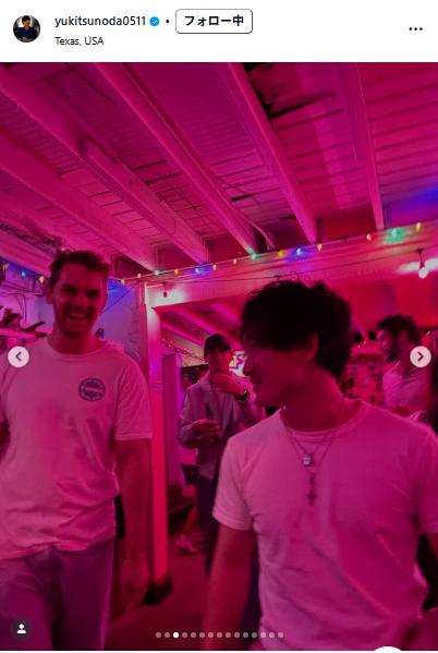 角田裕毅のインスタグラムから
