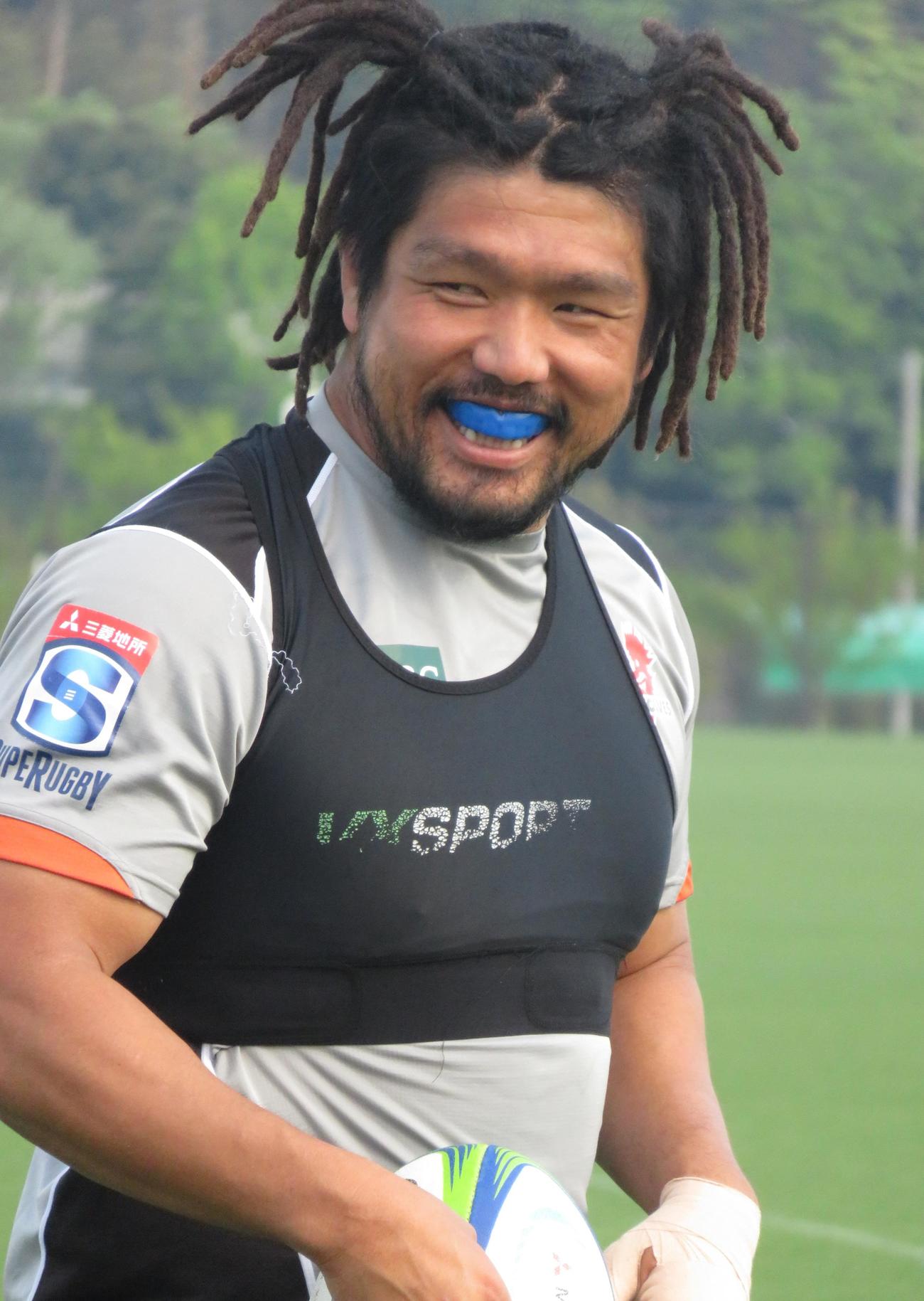 サンウルブズに合流した堀江翔太（撮影・峯岸佑樹）