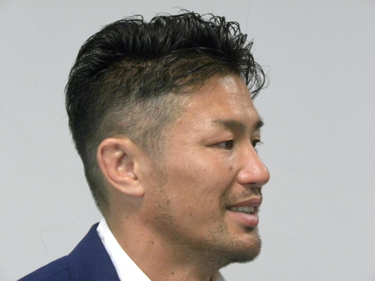 自著「ラグビー知的観戦のすすめ」の刊行記念トークイベントに出席した元日本代表広瀬俊朗氏（撮影・松本航）