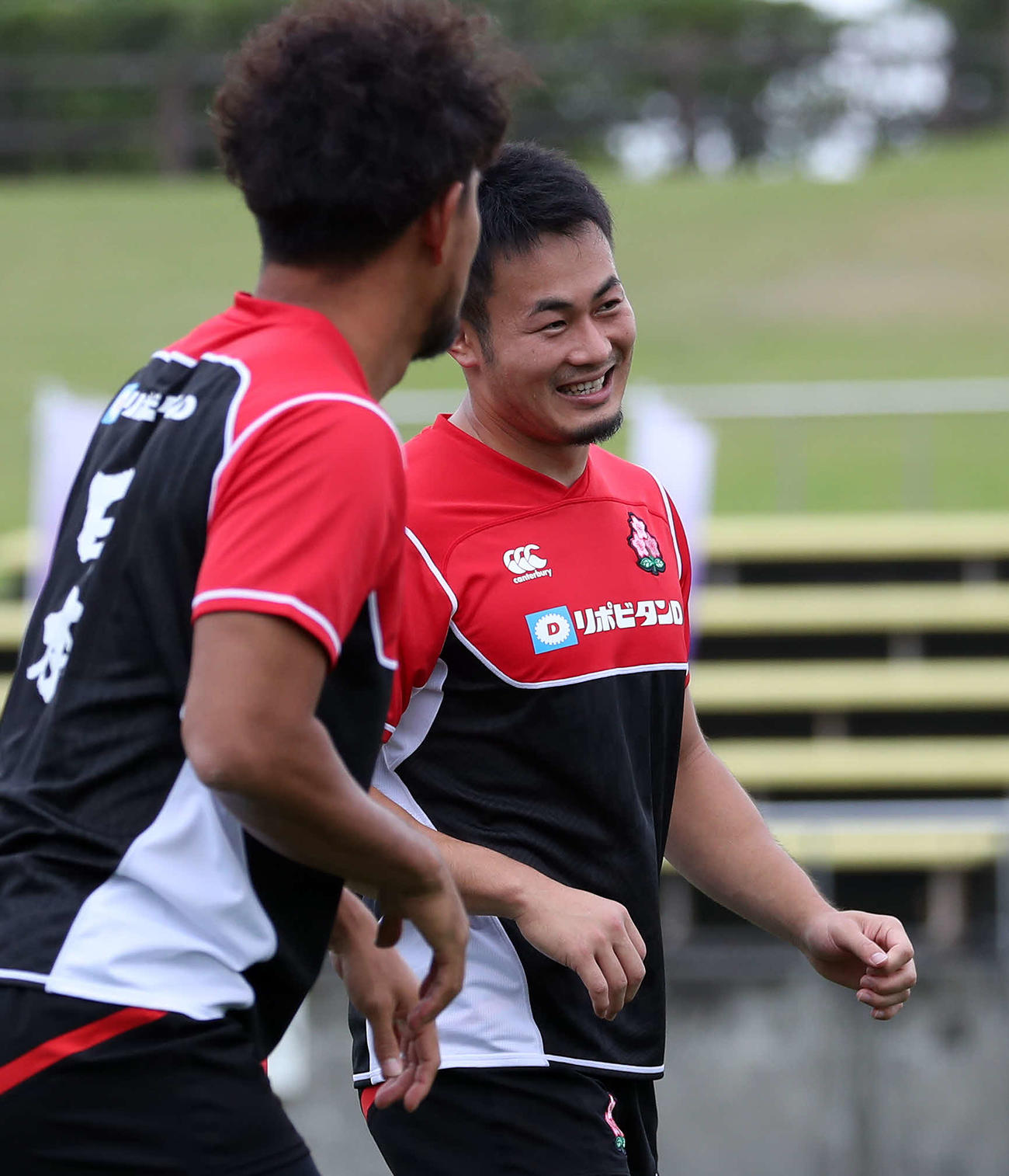 WTB福岡堅樹（右）（2019年9月23日撮影）