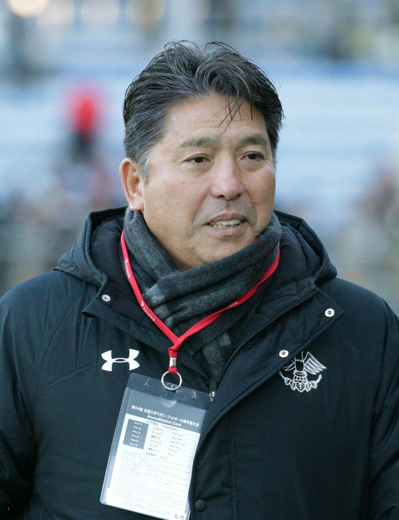 帝京大・岩出監督（2018年1月2日撮影）