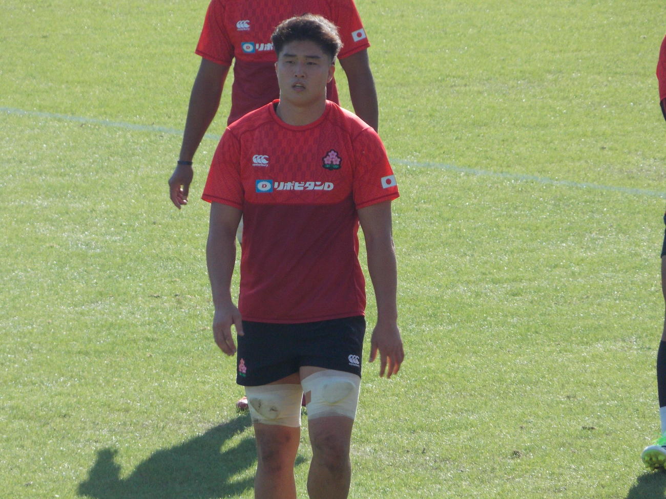 チリ戦2日前の練習に参加した日本代表の下川甲嗣