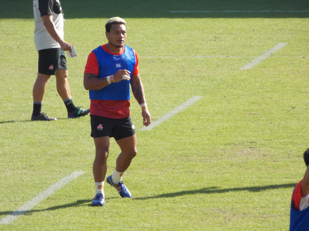 チリ戦2日前の練習に参加した日本代表のレメキ・ロマノラバ
