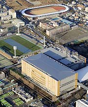東京都北区西が丘に完成したナショナルトレーニングセンター（共同）