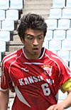 関大・田中裕人(サッカー・4年・ガンバ大阪ユース)