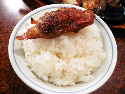 慶福楼／カキの鉄板焼きオンザライス1